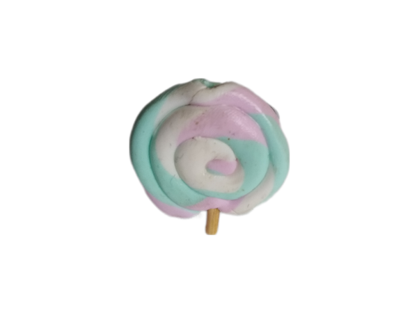 pink and blue lollipop ring