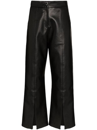 Materiel flared cropped trousers black MR2ALN800PABKL - Farfetch