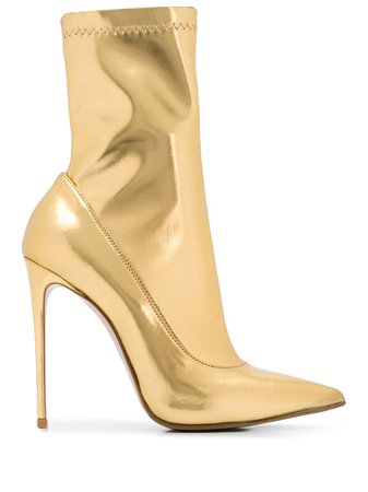 Gold Le Silla Eva Ankle Boot | Farfetch.com