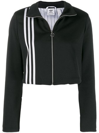 Black Adidas Cropped Sweatshirt | Farfetch.com