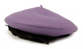 purple vintage Chanel beret