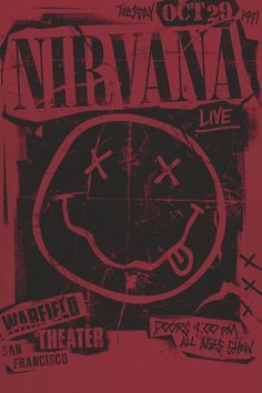 Red Nirvana Poster - Pinterest