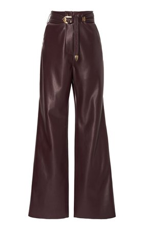 belt brown leather trousers