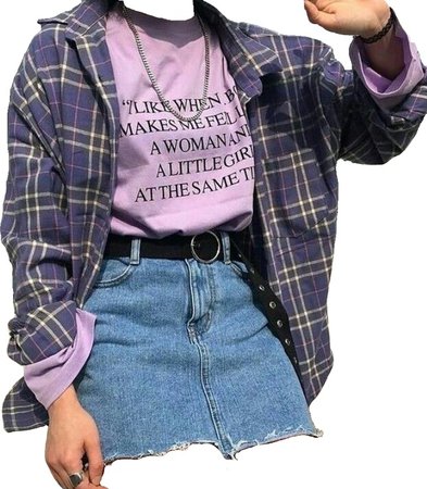 purple grunge aesthetic outfit
