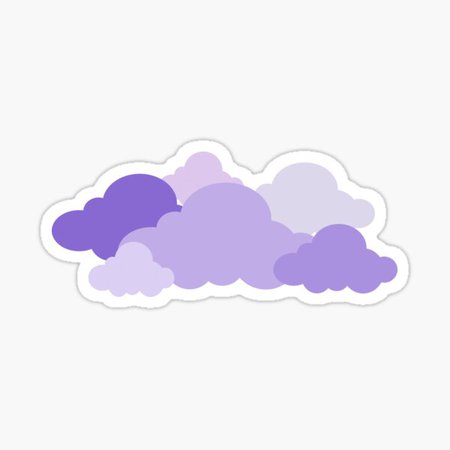 purple cloud stickers - Google Search
