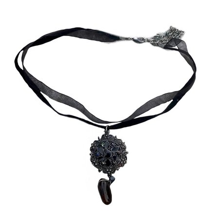 gothic velvet and tulle choker necklace