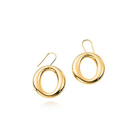Elsa Peretti™ Sevillana earrings in 18k gold, small. | Tiffany & Co.