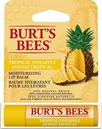Burt's Bees 100% Natural Origin Moisturizing Lip Balm, Tropical Pineapple with Beeswax, Blister : Amazon.ca: Everything Else