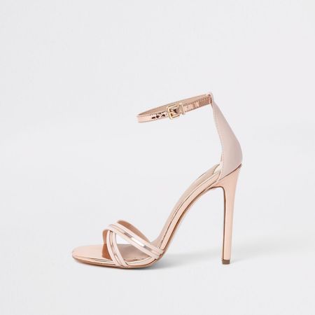 Gold metallic barely there sandals - Sandals - Shoes & Boots - women