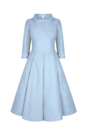 elbow-sleeve-1950s-midi-obsession-dress-cinderella-blue – Suzannah