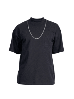 *clipped by @luci-her* Chain Tee - Black – lakenzie