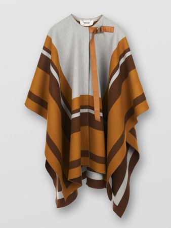 Blanket Coat For Women In Striped Wool | Chloé US