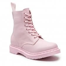womens combat boots pink