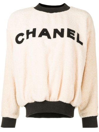Chanel Pre-Owned Pull Texturé à Patch Logo - Farfetch