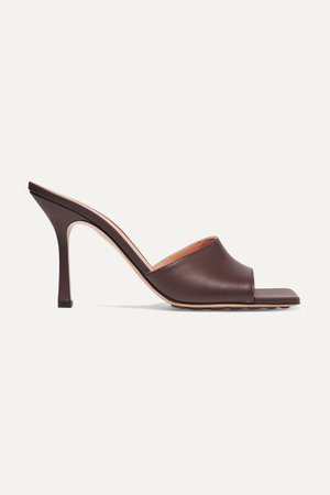 Brown Leather mules | Bottega Veneta | NET-A-PORTER