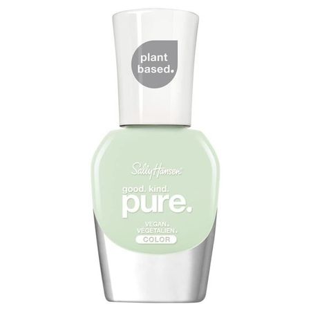 sally hansen good kind pure plant based vegan nail polish mint refresh pale pastel sea foam green