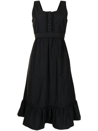 Buttoned black dress
