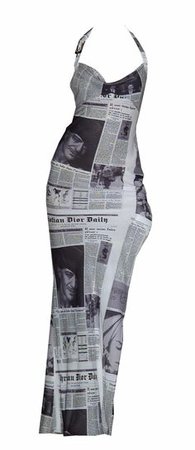 Dior Newspaper dress