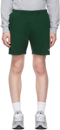 SSENSE Exclusive Green Gym Word Mark Shorts by Museum of Peace & Quiet on Sale