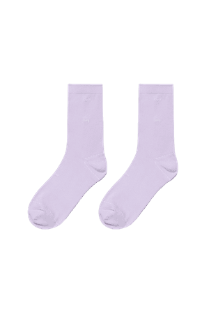 Fine The Line Socks_Light Violet