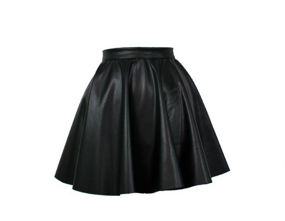 Black Leather Skirt, Leather Mini Skirt, Short Skirt, High Waist Skirt