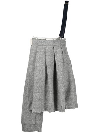 Yohji Yamamoto Pleated Asymmetric Skirt - Farfetch