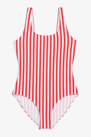 High-legged swimsuit - Rainbow stripes - Swimwear - Monki IT