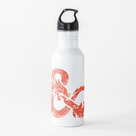 "Dungeons & Dragons (Red)" Water Bottle by VanHand | Redbubble