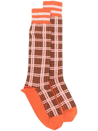 Marni Patterned intarsia-knit Socks - Farfetch