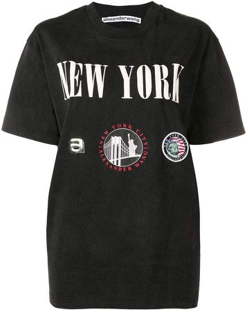New York print T-shirt