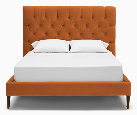 Helmsworth Bed | Joybird orange