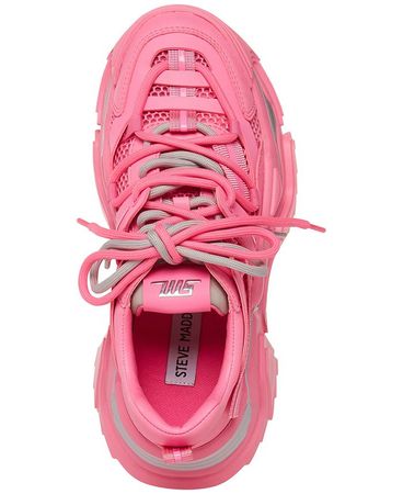 Steve Madden Women's Power Chunky Lace-Up Running Sneakers & Reviews - Athletic Shoes & Sneakers - Shoes - Macy's