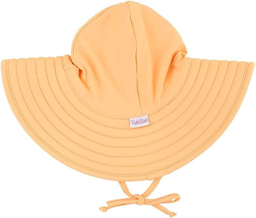 Amazon.com: RuffleButts® Baby/Toddler Girls Pink Striped Seersucker Swim Hat - 0-12m: Clothing, Shoes & Jewelry