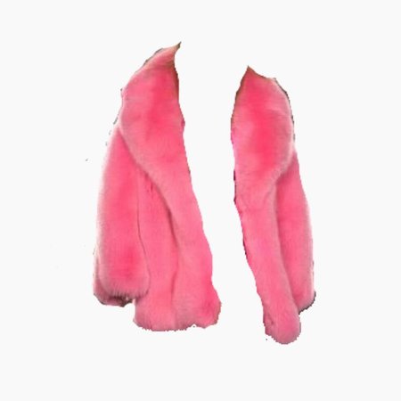 pink fur coat