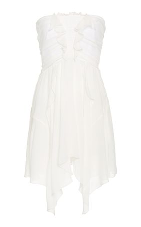Tiffen Ruffled Silk Chiffon Mini Dress By Isabel Marant | Moda Operandi