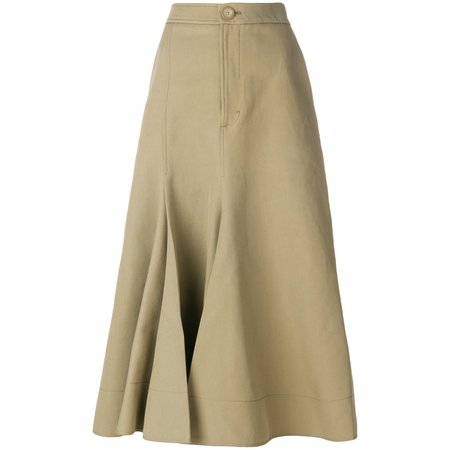 Joseph Laurel Beige Midi Skirt - Meghan Markle's Skirts - Meghan's Fashion