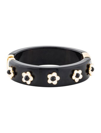 Kate Spade New York Resin Floral Hinged Cuff - Bracelets - WKA106202 | The RealReal