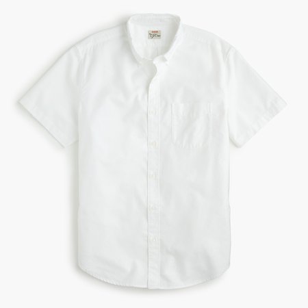 J.Crew: Slim Untucked American Pima Cotton Oxford Shirt With Mechanical Stretch For Men