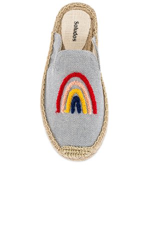 Soludos Rainbow Bright Mule in Chambray | REVOLVE