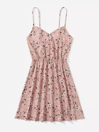 SHEIN VCAY Daisy Floral Cami Dress | SHEIN USA