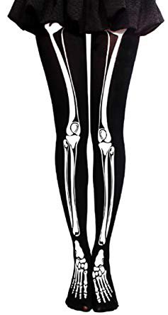 skeleton tights for halloween