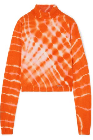 Aries | Tie-dyed wool turtleneck sweater | NET-A-PORTER.COM