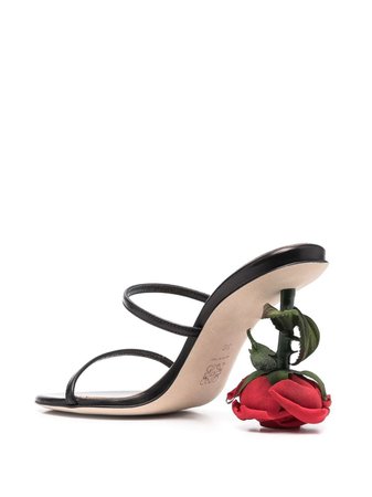 LOEWE rose-heel Sandals - Farfetch