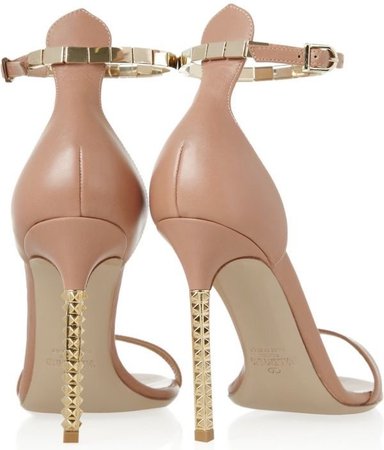 pink gold valentino shoes
