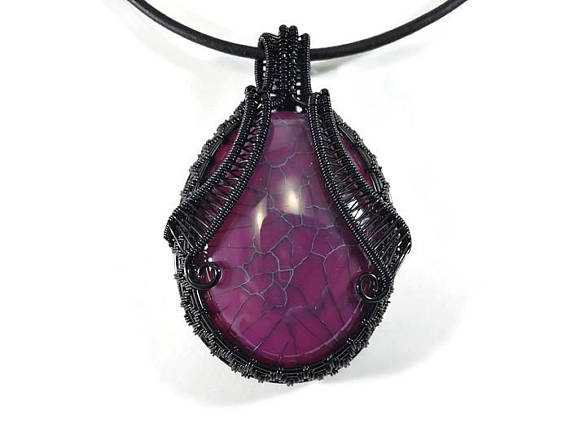 black and violet pendant - Google Search