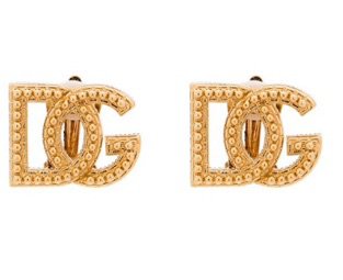 dolce and gabbana gold earrings