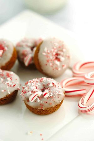Gingerbread Donuts with Peppermint Glaze - Jessica Gavin