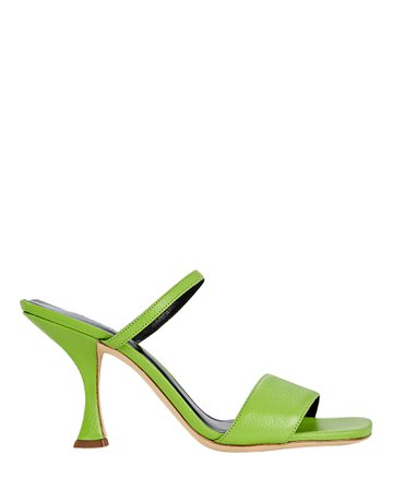 BY FAR Nayla Leather Slide Sandals | INTERMIX®
