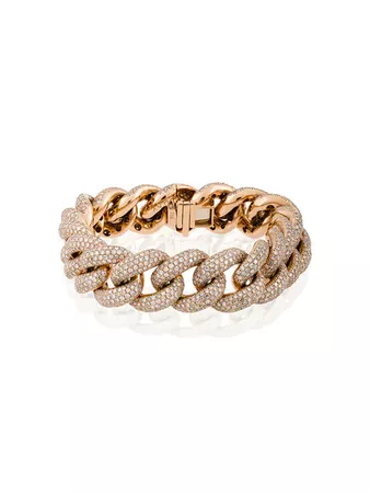 Shay Jumbo Pave Link Bracelet - Farfetch