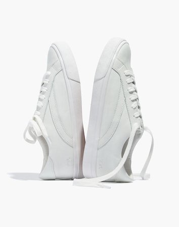 Women's Sidewalk Low-Top Sneakers in Leather white
